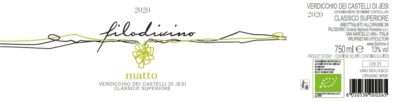 Etichetta Verdicchio Matto