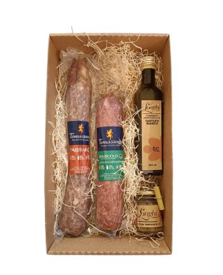 Confezione salumi e olio