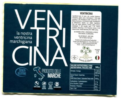 Etichetta Salame Ventricina Corte Marchigiana