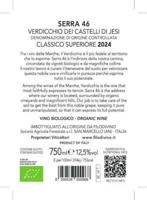 retroetichetta Serra 46 2024 Filodivino