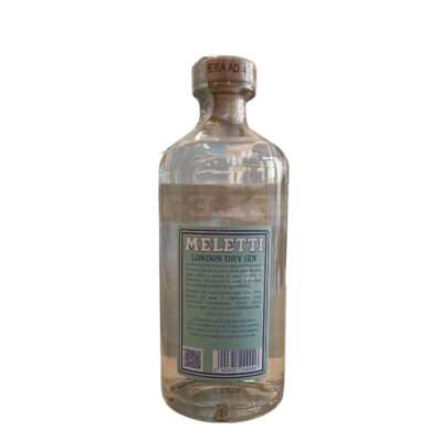 Gin Meletti London dry gin retroetichetta