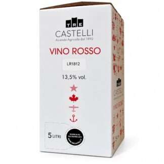 bag in box tre castelli rosso 5 litri
